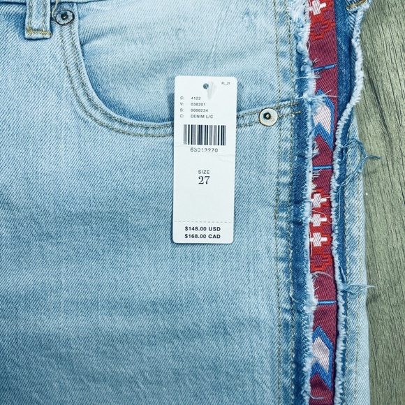 New Pilcro Anthropologie Jeans High Rise Women 27" x 28" Aztec Southwestern - Picture 3 of 8